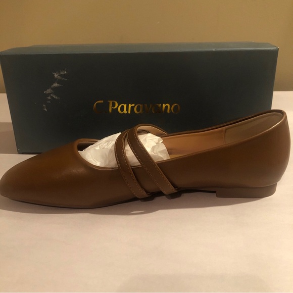 C.Paravano Women's Size 9 EU 39.5 Mary Jane Flats | Square Toe Ballet Flats - Picture 7 of 16